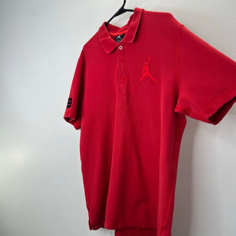 Jordan Men’s Red Polo Shirt - Picture 3 of 10